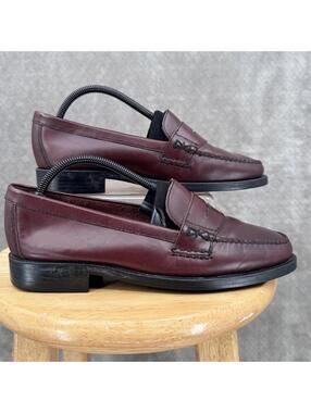 Bass Weejuns Shoes Womens Size 10W Brown Katherine II Leather Penny Loafers